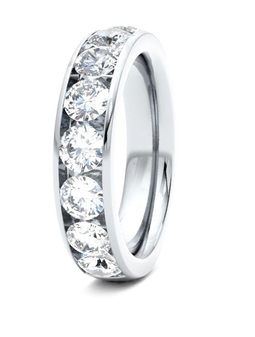 9ct 2.00ct Diamond Channel Set Wedding Ring