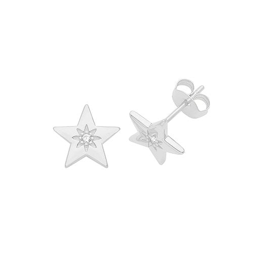 Silver Star Studs (G51252)