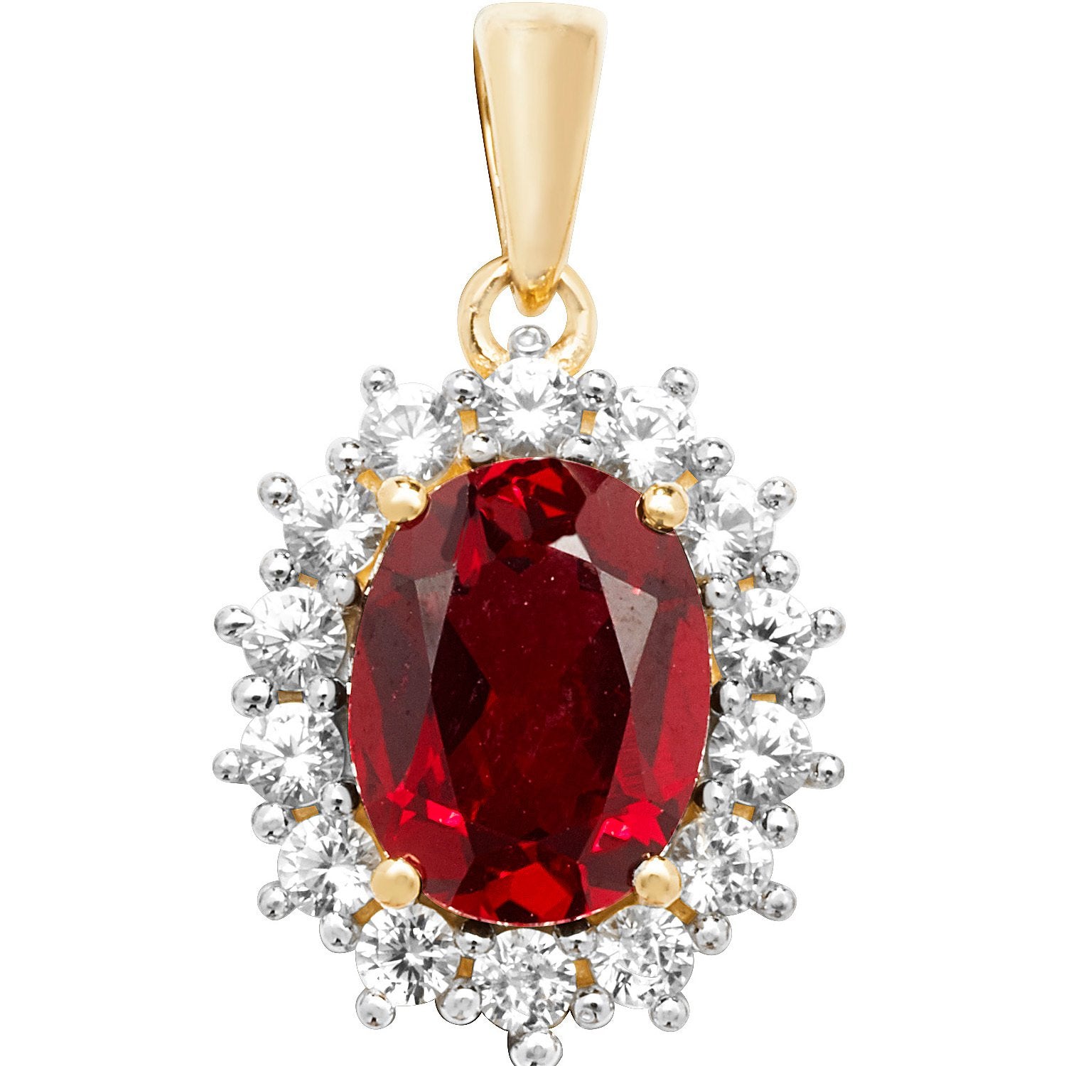 9ct Gold Ruby Pendant