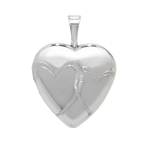 Silver Heart Locket (G6897)
